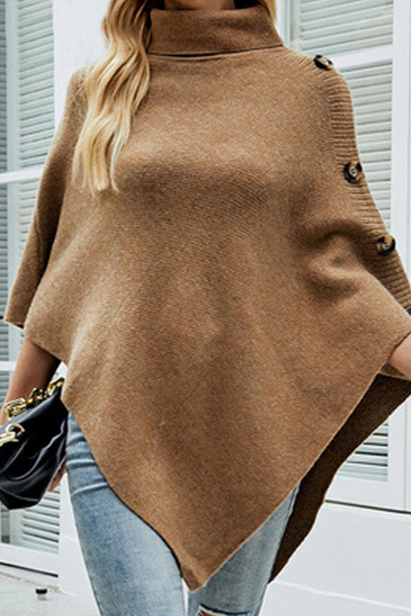 Solid Turtleneck Outerwear A668254