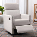 Tan Upholstered Swivel Recliner Chair A562034
