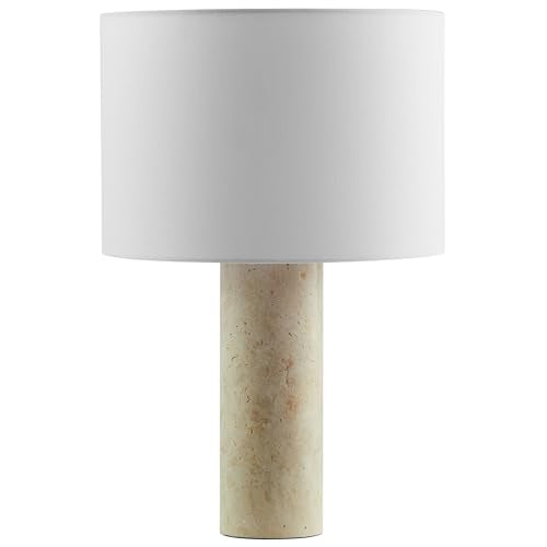 Travertine Stone Pillar Table Lamp U183585