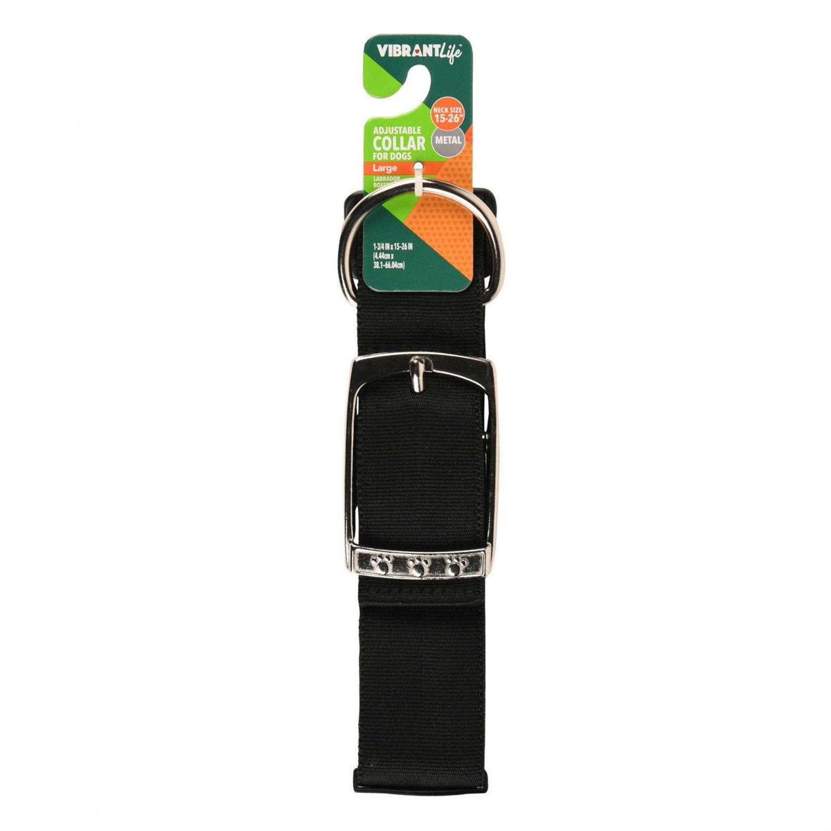 Solid Dog Collar with Metal Buckle V930