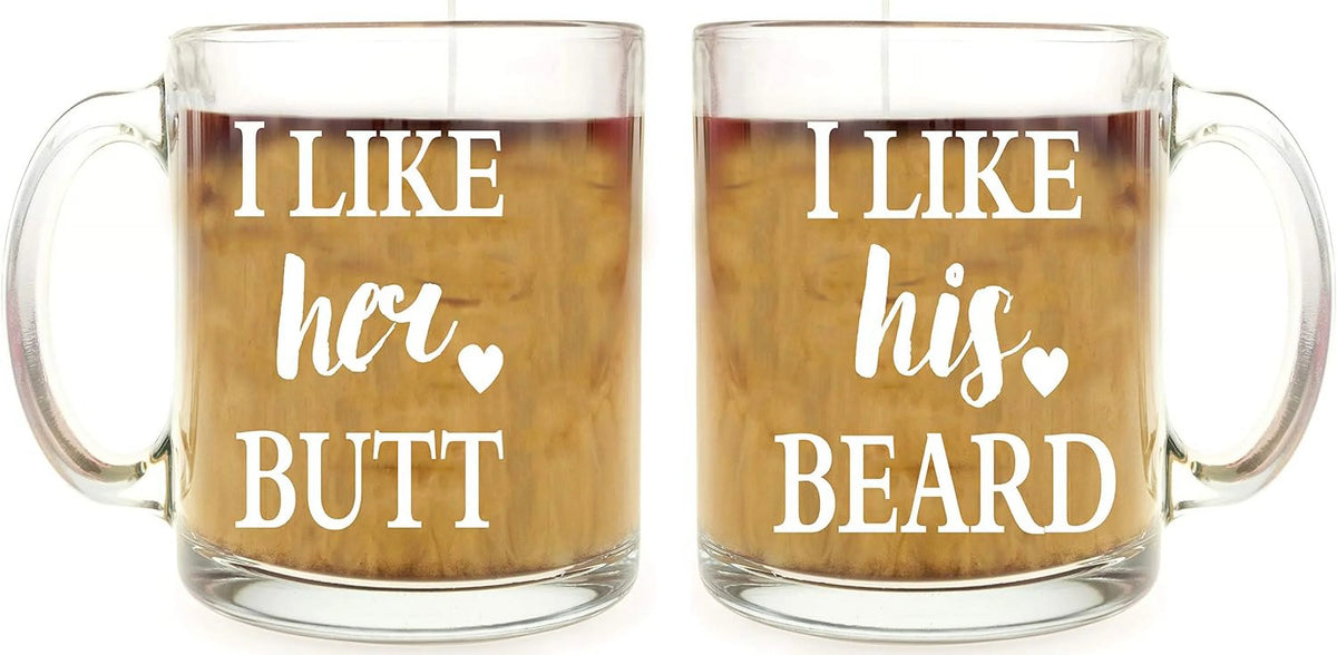 13 oz Glass Coffee Mug Set C36970