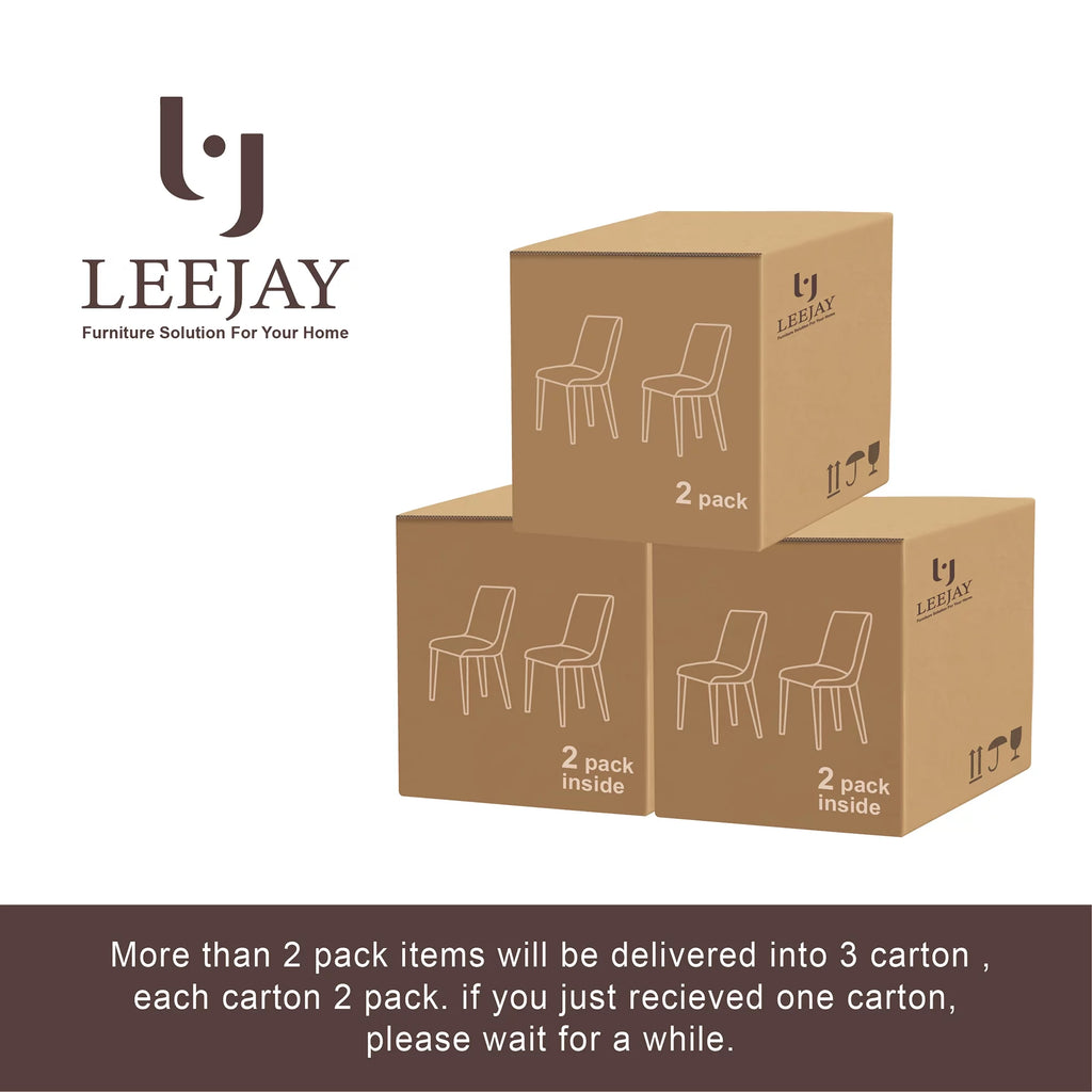 Faux Leather Armless Dining Chair Set of 4 S1647
