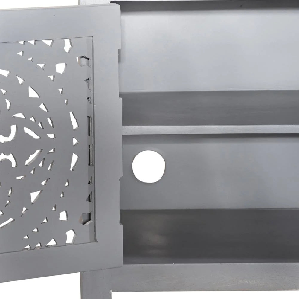 65 Inch 3 Door Accent TV Stand A919