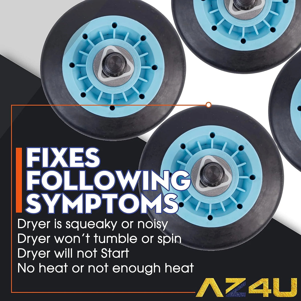 Dryer Repair Kit Rollers Belt Pulley P40455