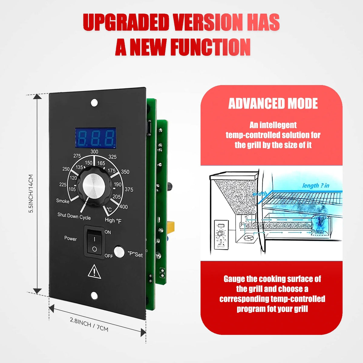 Digital PID Controller Replacement for Pellet Grill with RTD Sensor L536320