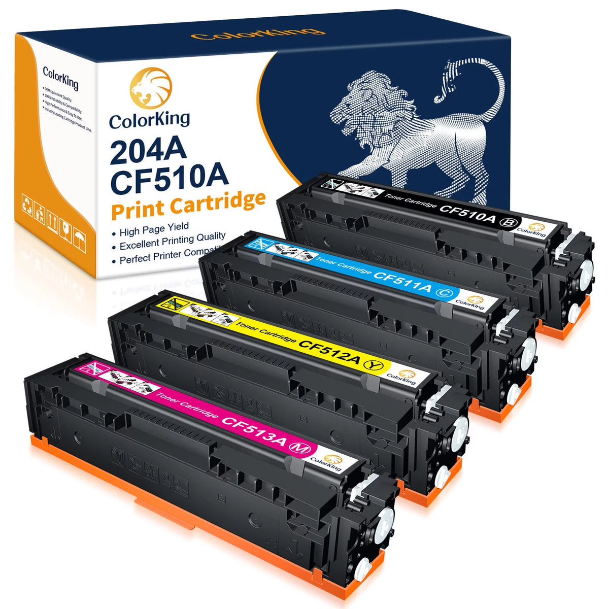 204A Toner Cartridge 1 Black 1 Cyan 1 Yellow 1 Magenta H53252