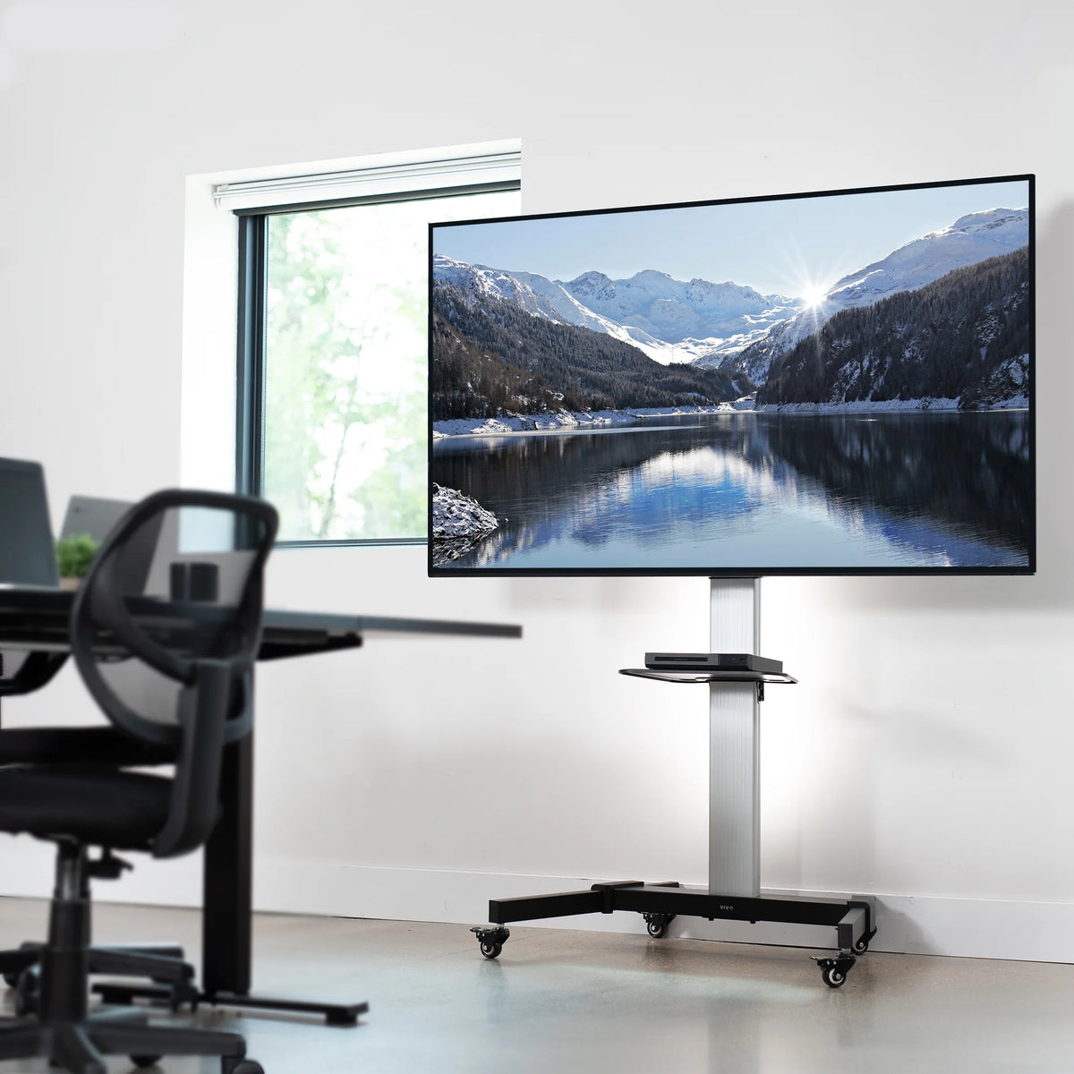 Heavy Duty Mobile TV Cart for 32" to 83" Flat Screen B6708