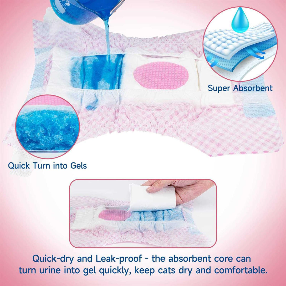 Soft Disposable Female Dog Diapers S570917