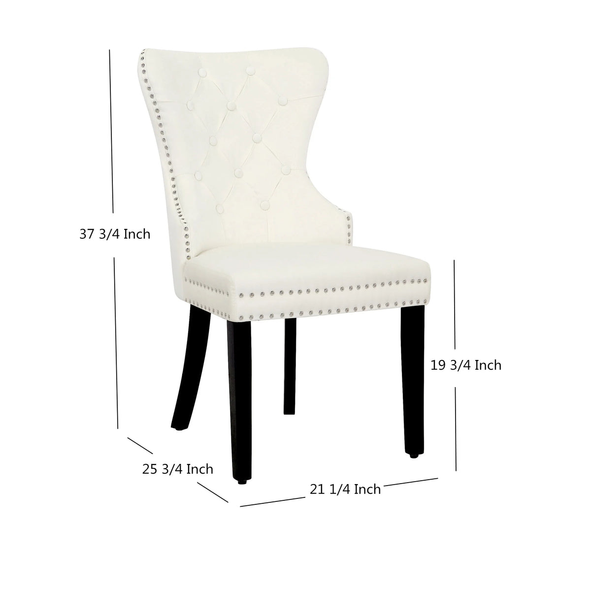 Orange Velvet Dining Chairs Set of 2 I302279