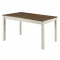 Dining Table in Distressed White X675