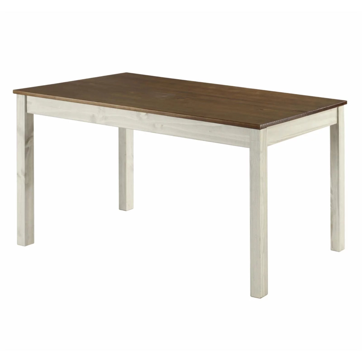 Dining Table in Distressed White X675