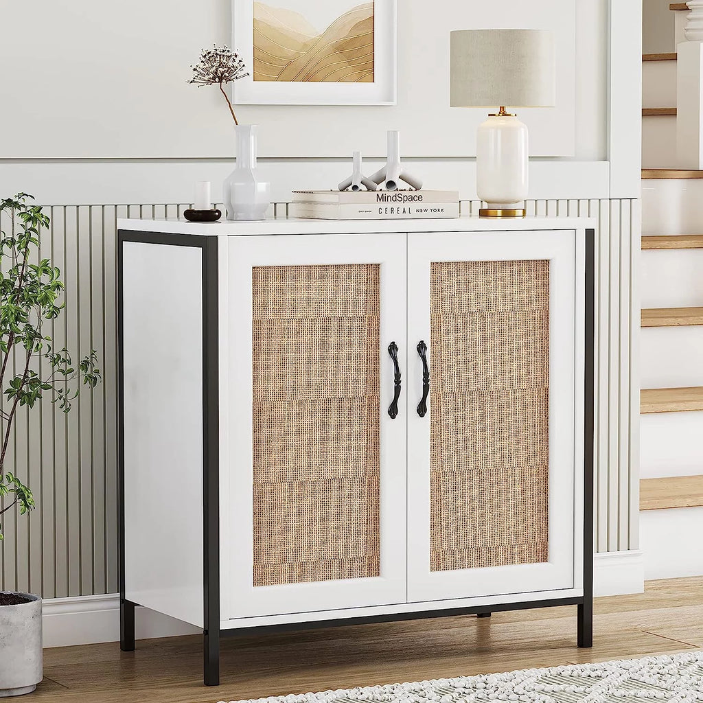 Rattan Cabinet with Doors and Shelves M4773