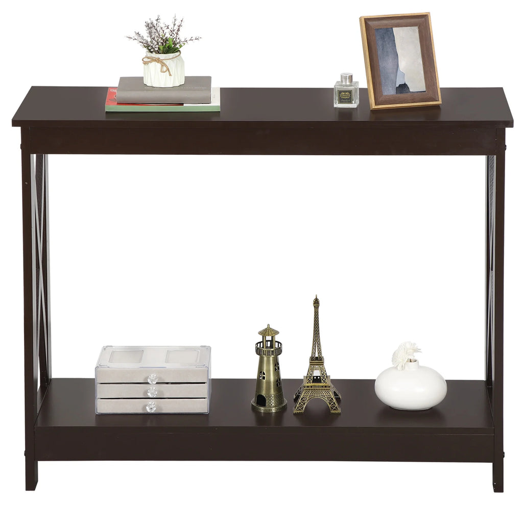 Brown 2 Tier MDF Console Table E331831