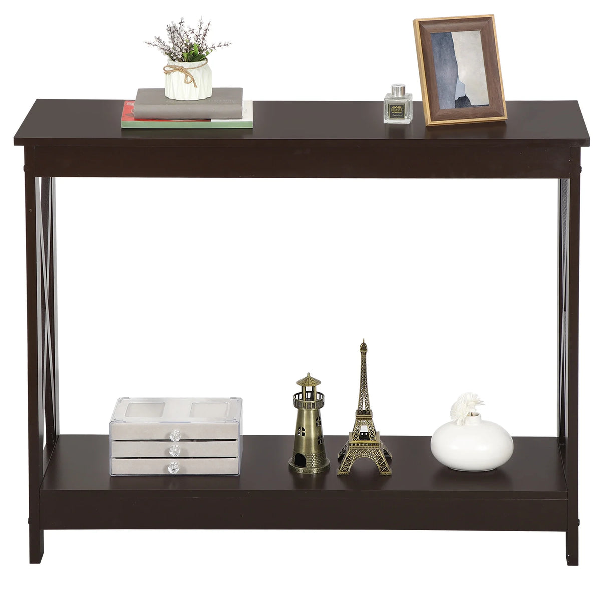 Brown 2 Tier MDF Console Table E331831