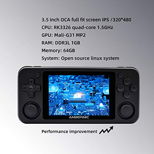 Retro Handheld Game Console 3.5 inch IPS Screen 3500mAh Battery D7497