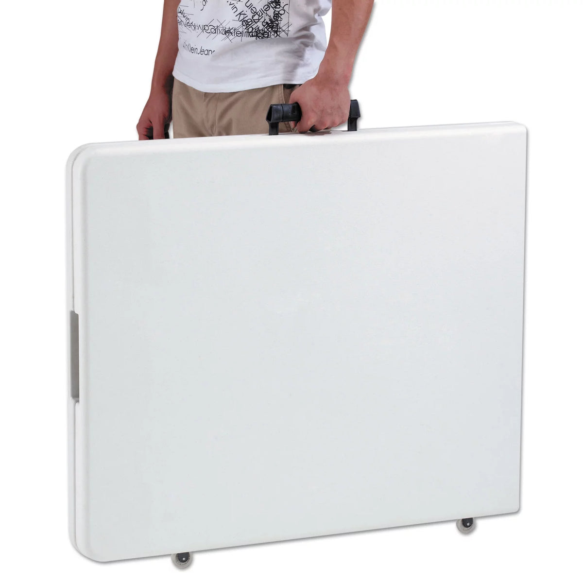 White Resin Folding Table O30856