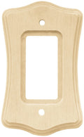 Wood Scalloped Single Decorator Switch Plate T921091