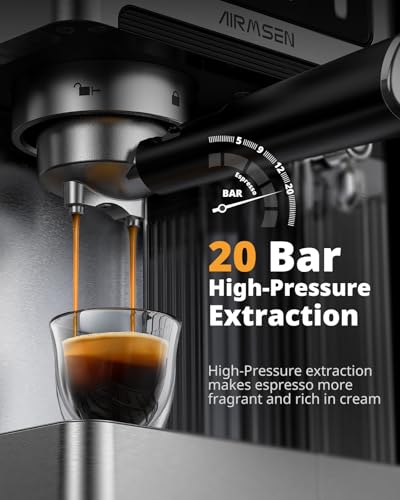 20 Bar Espresso Machine with Milk Frother and Dual Boiler F436650
