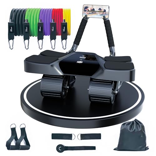 4-Wheel Abdominal Roller with Elbow Support Set of 13 H3132