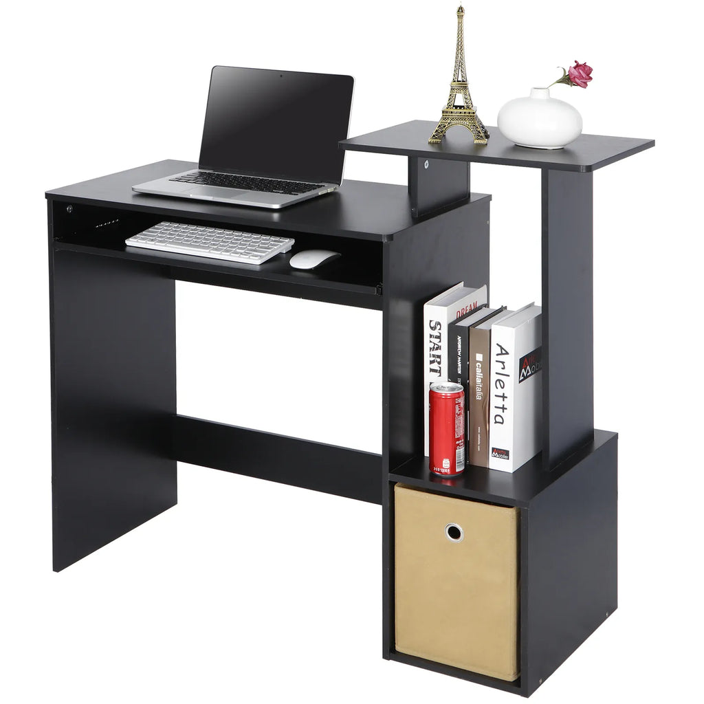 Multipurpose Home Office Computer Writing Desk With Bookshelves G21135