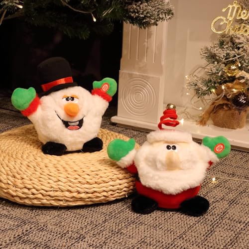 Singing Dancing Light up Christmas Plush Toy 11'' D1039