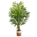 8 Ft Artificial Palm Tree with Cotton Planter B616