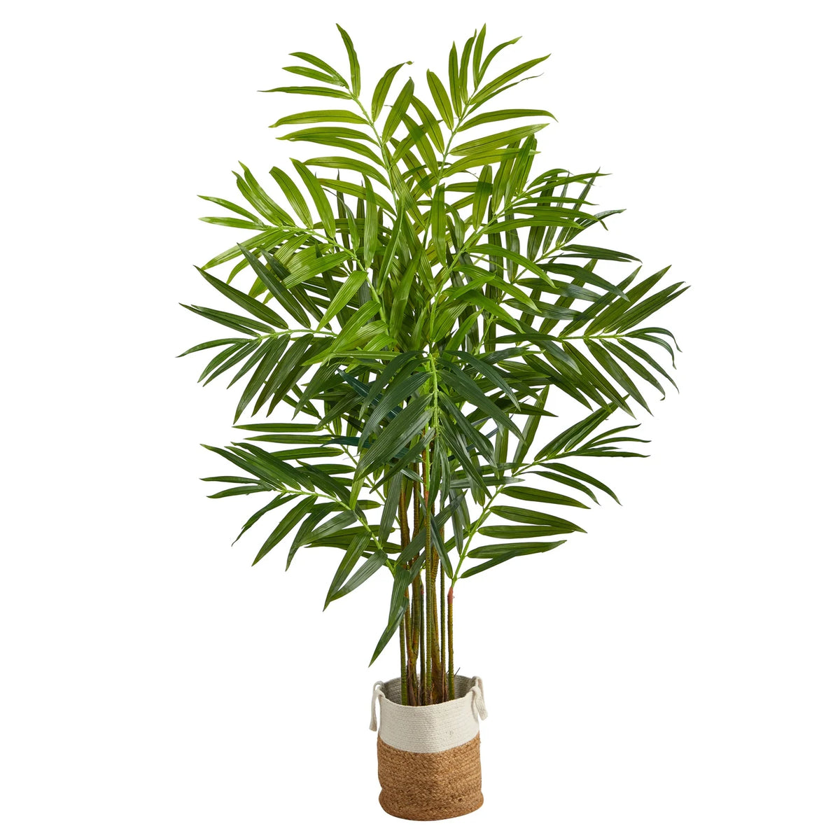 8 Ft Artificial Palm Tree with Cotton Planter B616