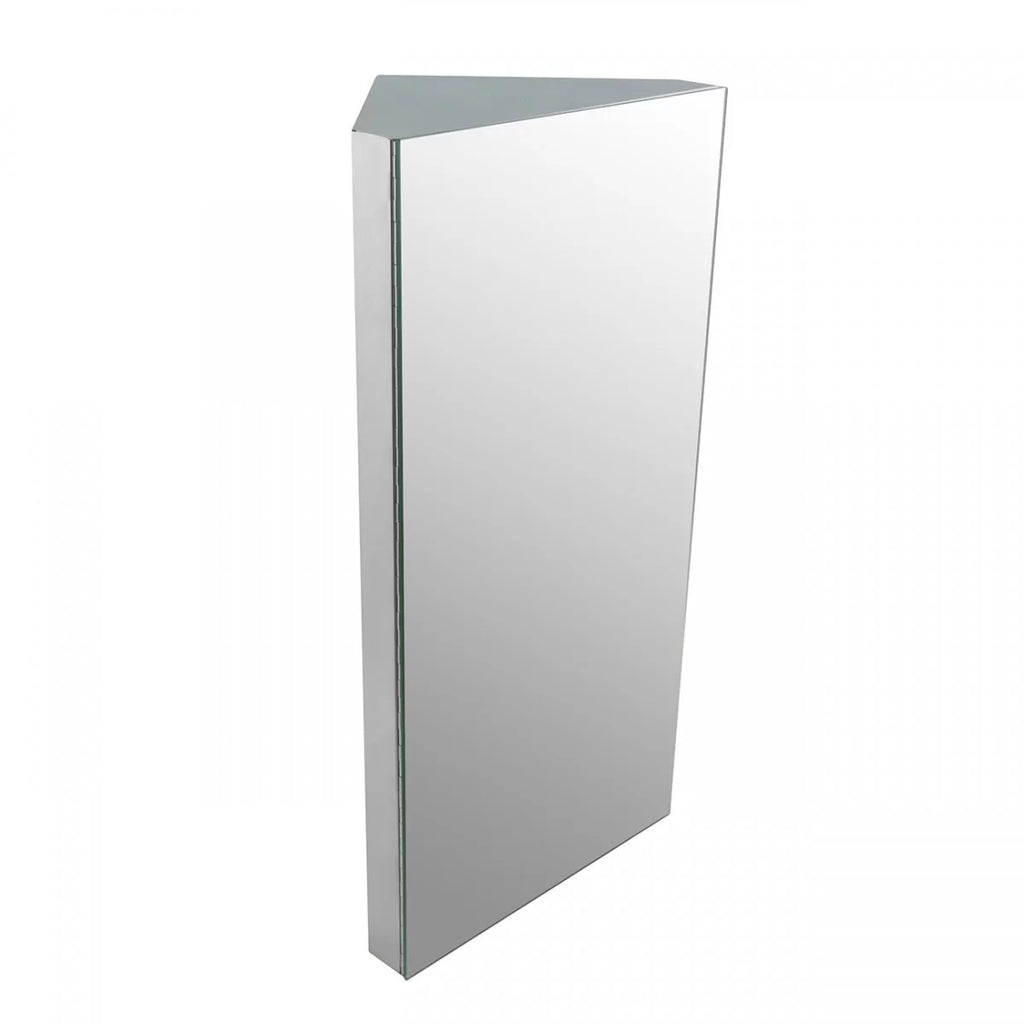 Stainless Steel Corner Medicine Cabinet with Mirror K4025