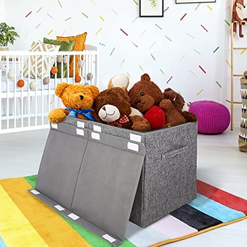 Large Flip-Top Lid Collapsible Toy Box Storage F16644