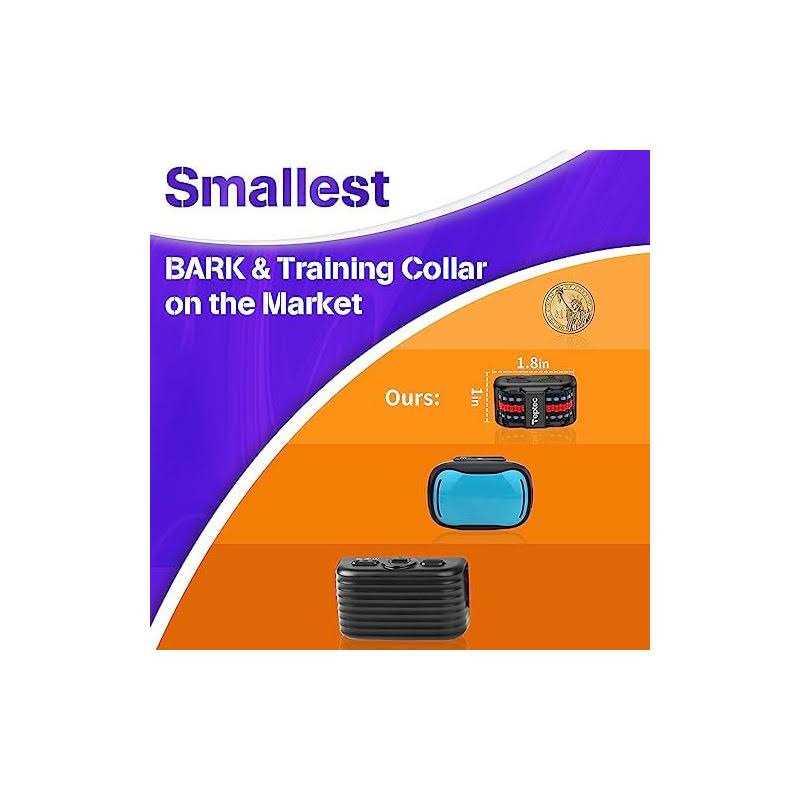 Smallest Lightest Anti Bark Training Collar for Small Dogs 5-15lbs V47745