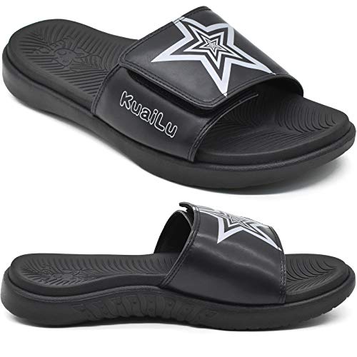 Mens Slides Sport Sandals with Arch Support Open Toe Size 7-15 U99574