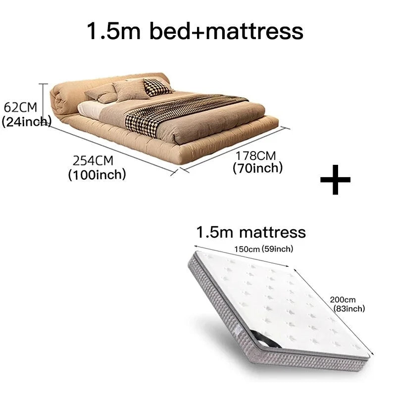 King Size Modern Bed Set with Nightstands A38753