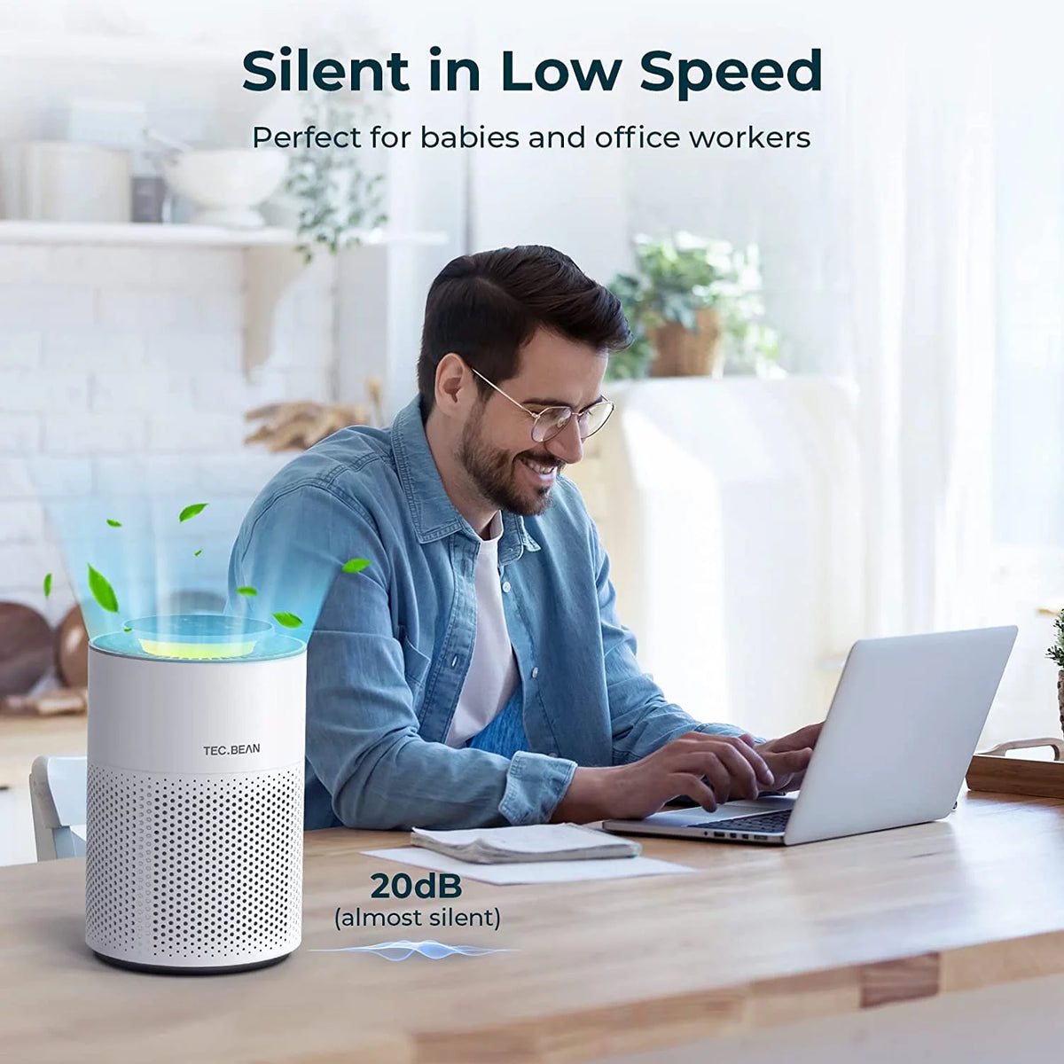 White H13 True HEPA Air Purifier Y482