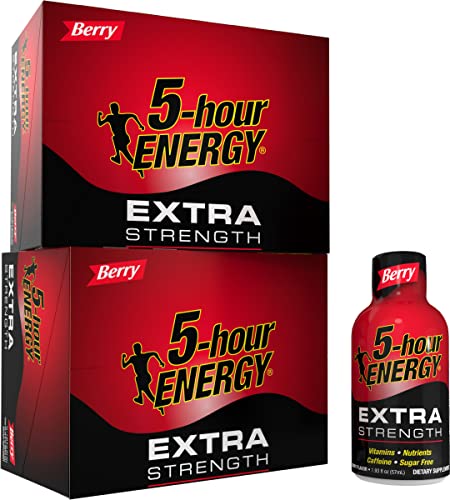 Berry Flavor 1.93 oz 24 Count Sugar-Free Energy Shot F172330