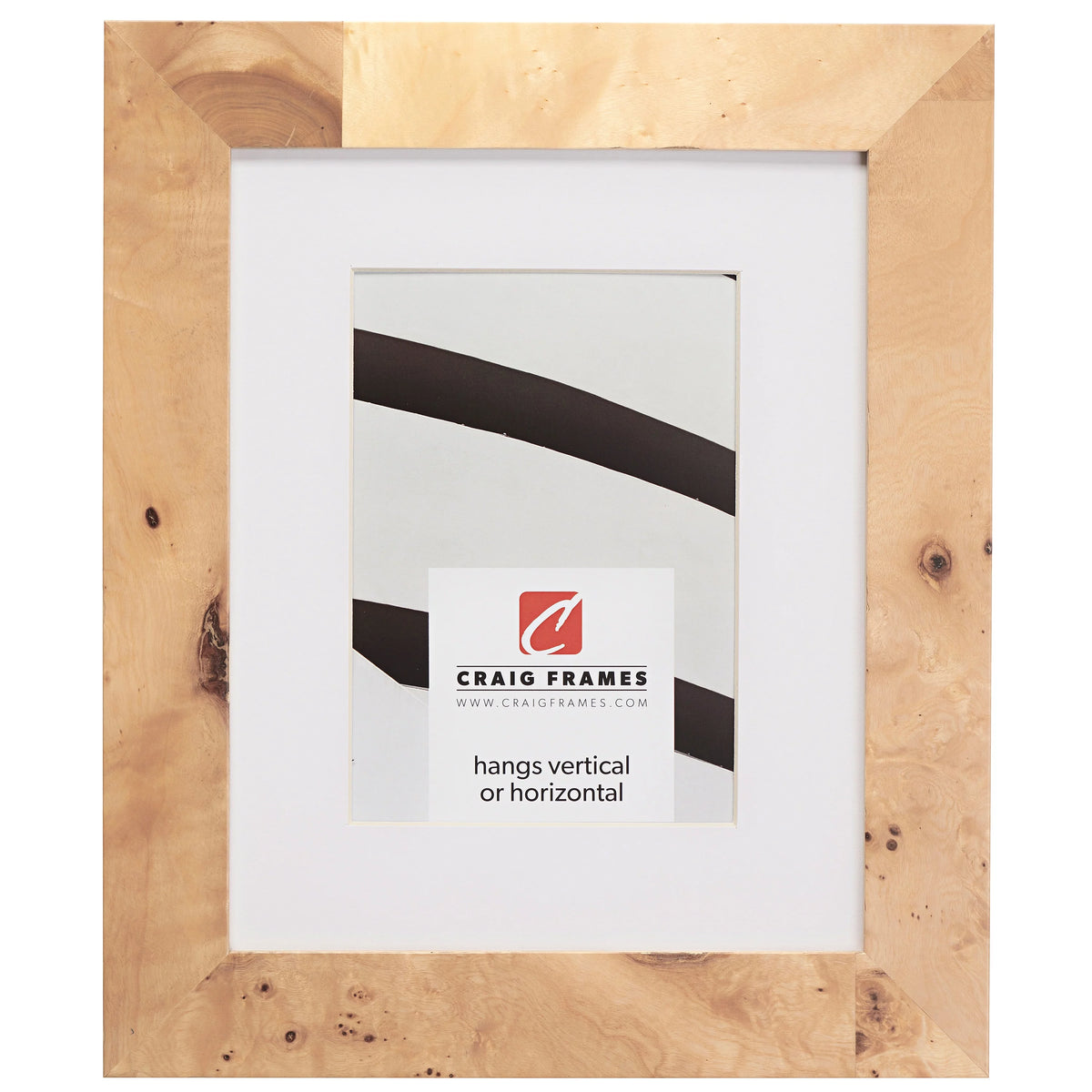 8x12 inch Natural Wood Picture Frame K5516