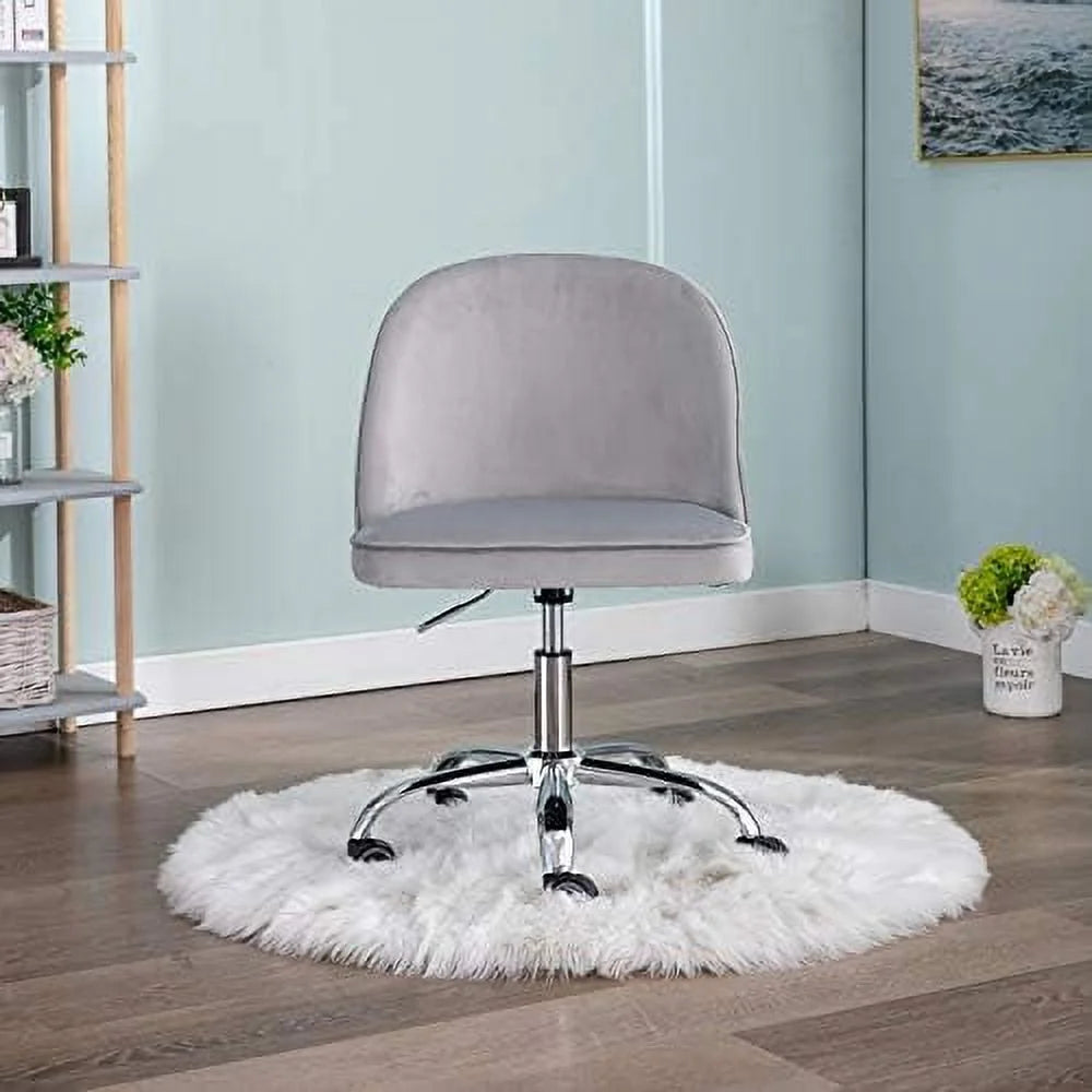 Velvet Office Desk Chair with Wheels N477
