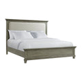 King Grey Wood Panel Bed U14101