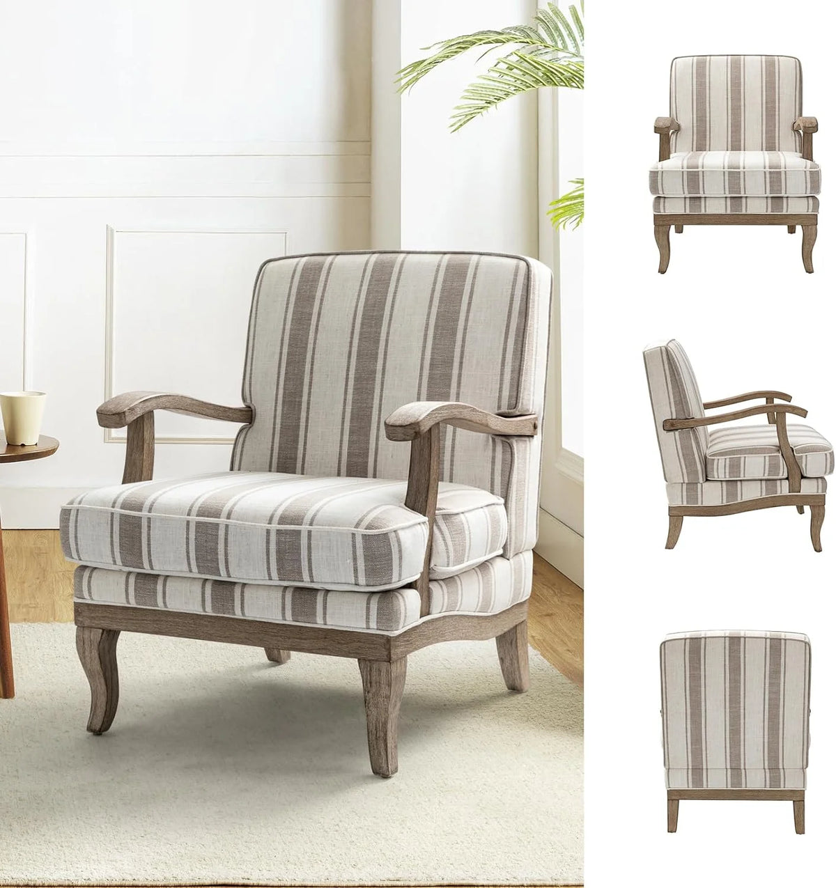 Upholstered Accent Chair Set Of 2 U23807
