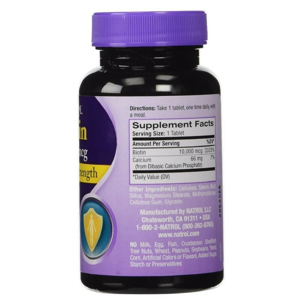 Biotin 10,000 mcg Tablets Pack of 6 T69240