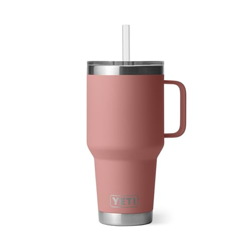 Vacuum Insulated Stainless Steel Tumbler with Handle and Straw Lid R731