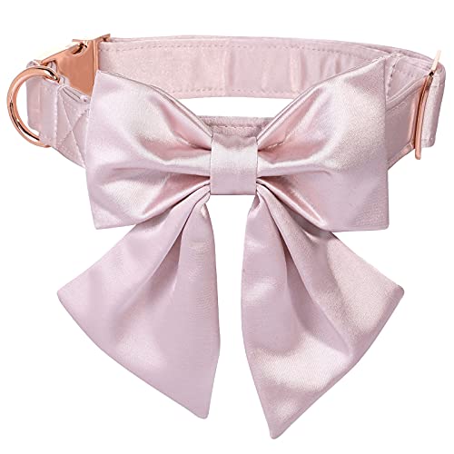 Bowtie Dog Collar with Detachable Bow Tie N823