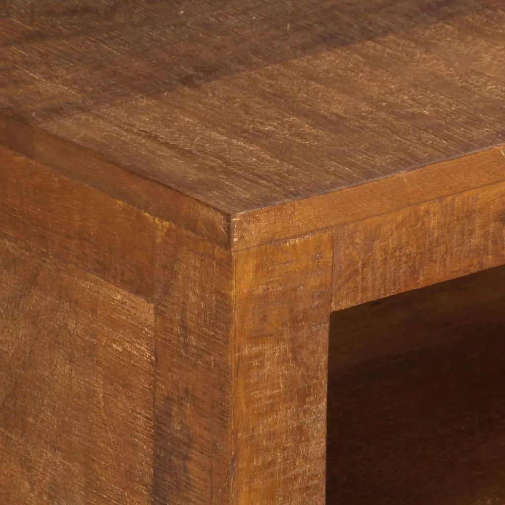 Mango Wood TV Stand with Cabinet and 2 Storage Compartments M5142