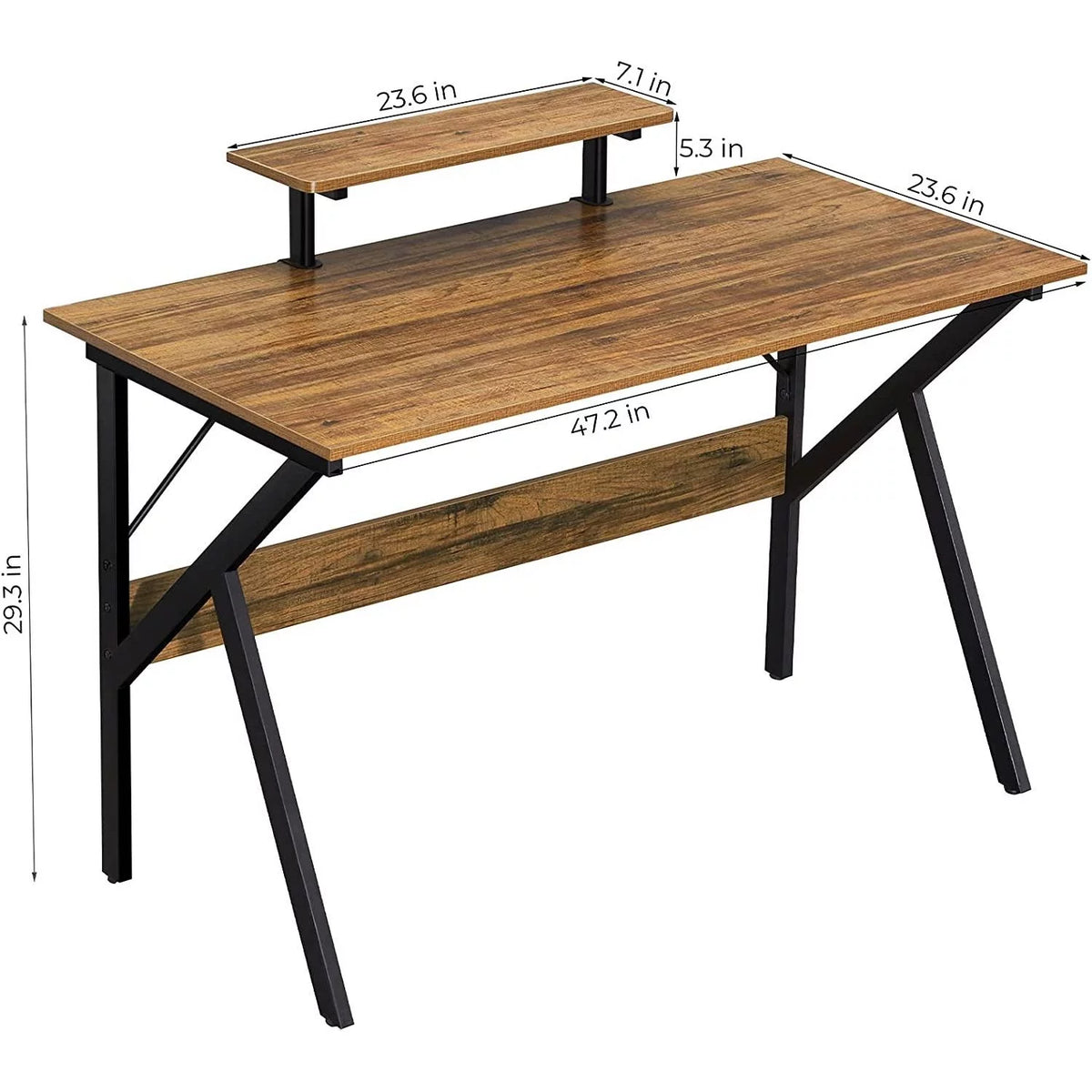 47-inch Home Office Computer Desk with Moveable Top Shelf M880498