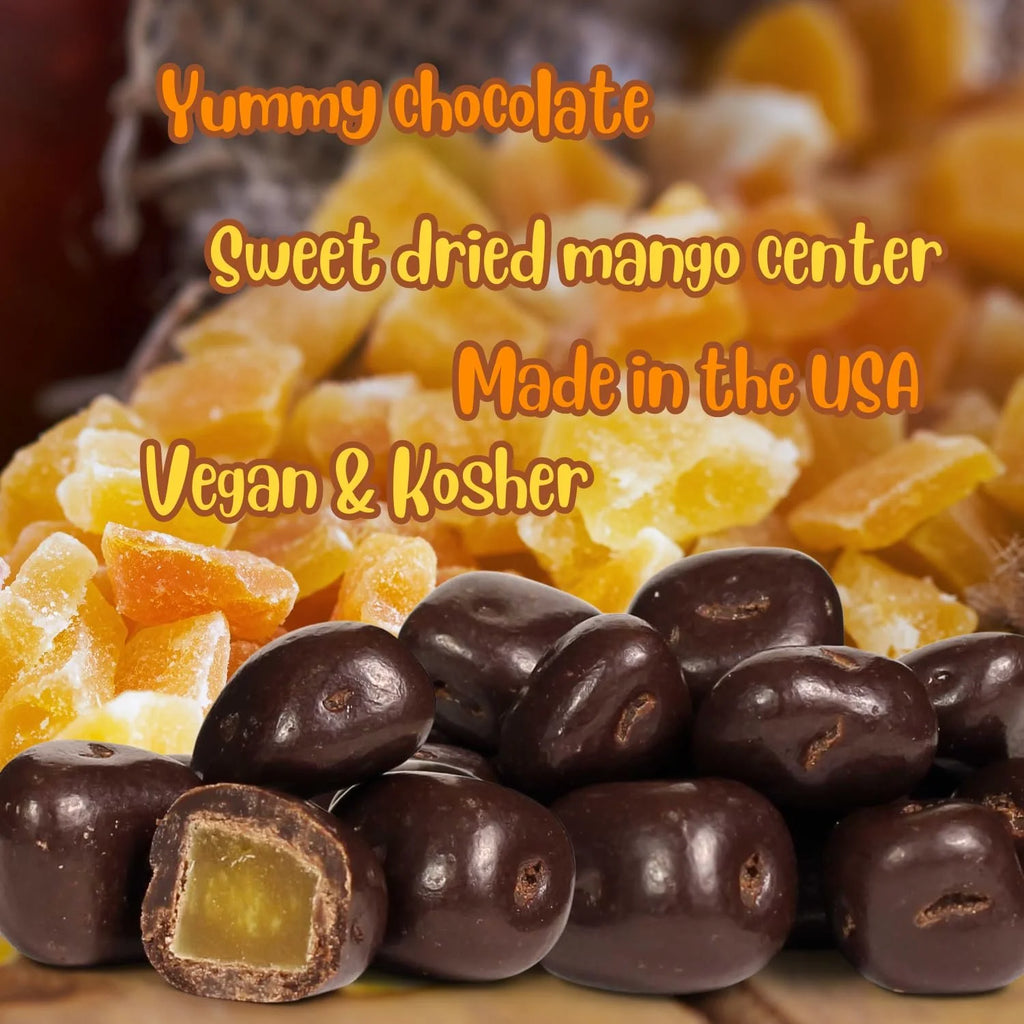 Dark Chocolate Covered Dried Mango 2 Lbs Bulk Bag V713602