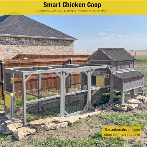 Extra Large Wooden Chicken Coop with 6 Nesting Boxes E599262