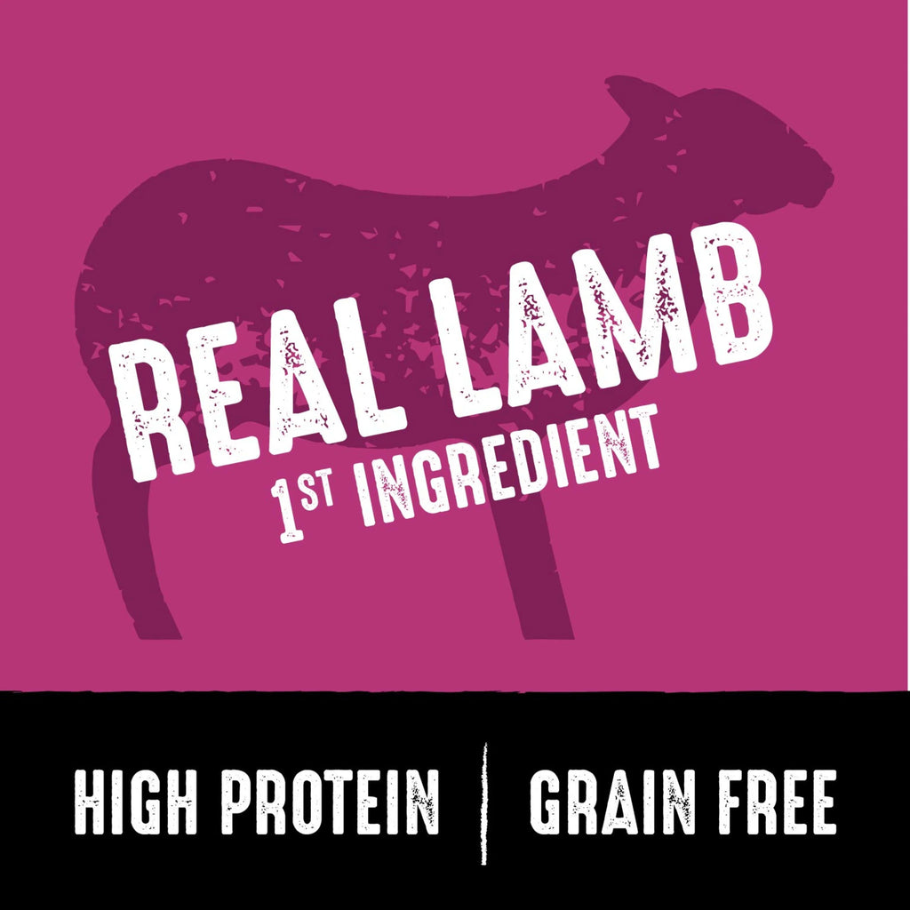 Grain Free Adult Dry Dog Food with Lamb, 4 lb. Bag W893