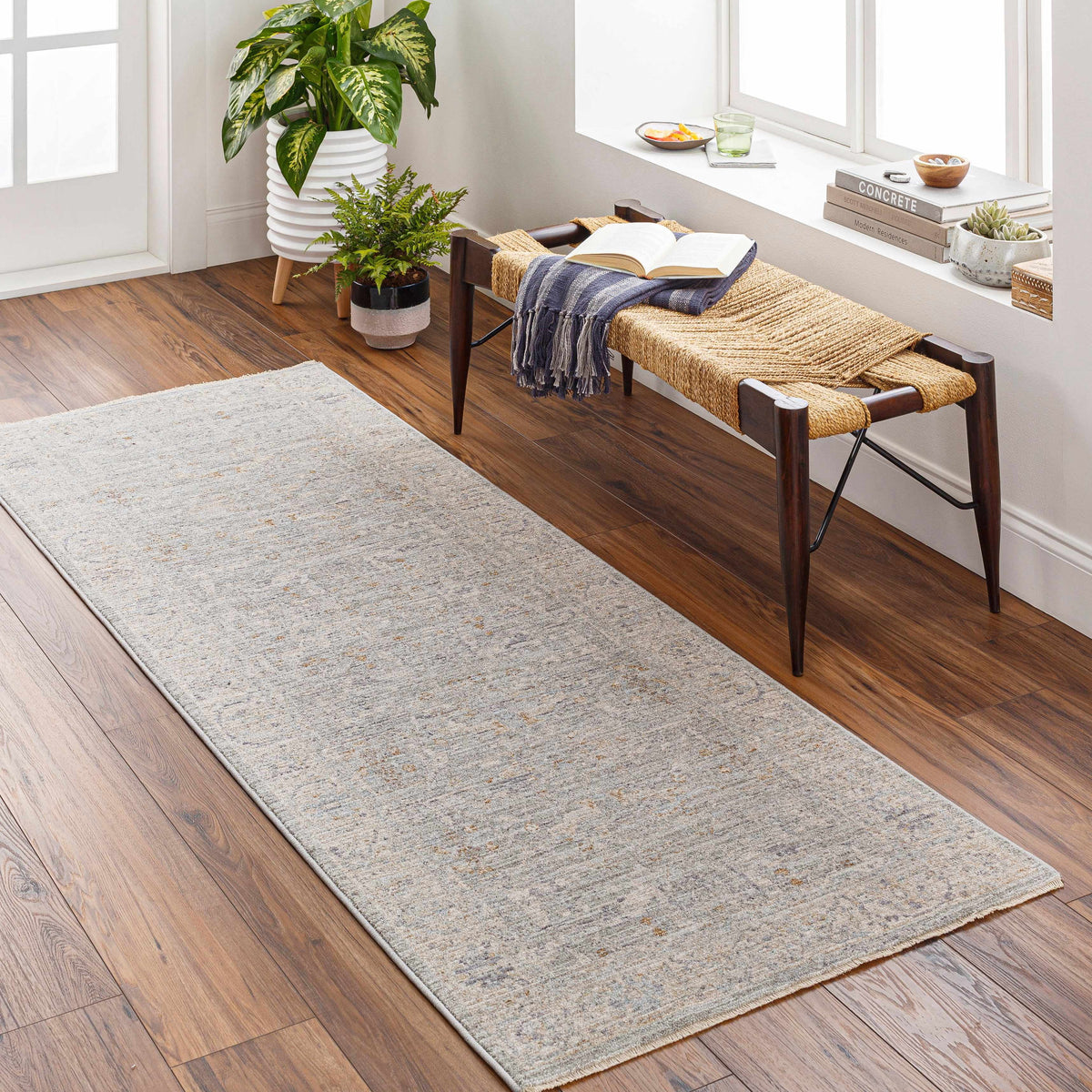 Gray Brown 10' x 14' Area Rug J905267