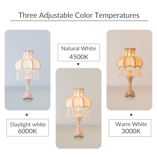 Victorian Fabric Table Lamp with Fringe Beaded Lampshade W51602