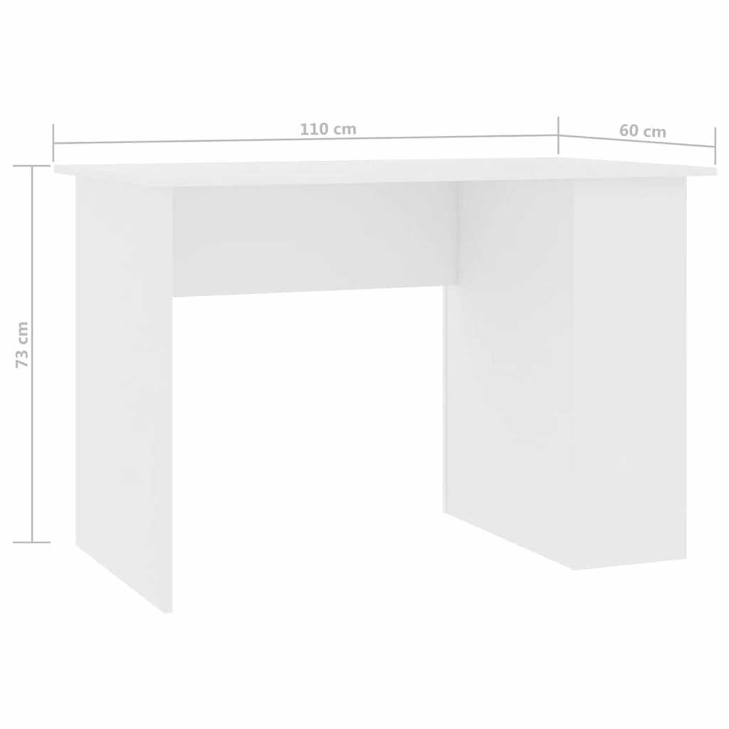 White Engineered Wood Desk H502880