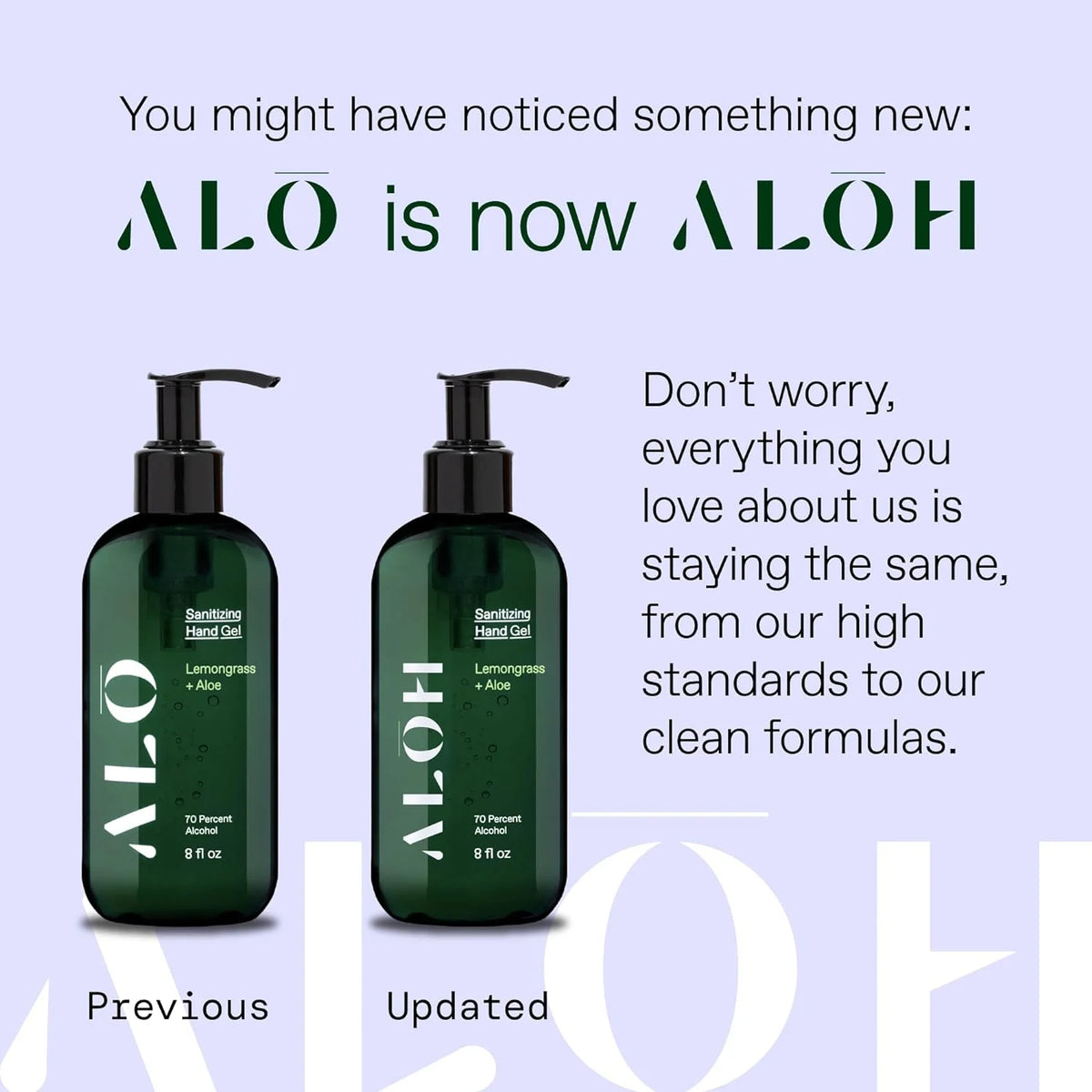 70% Alcohol Lemongrass Aloe Hand Sanitizer Gel Set of 2 T28029
